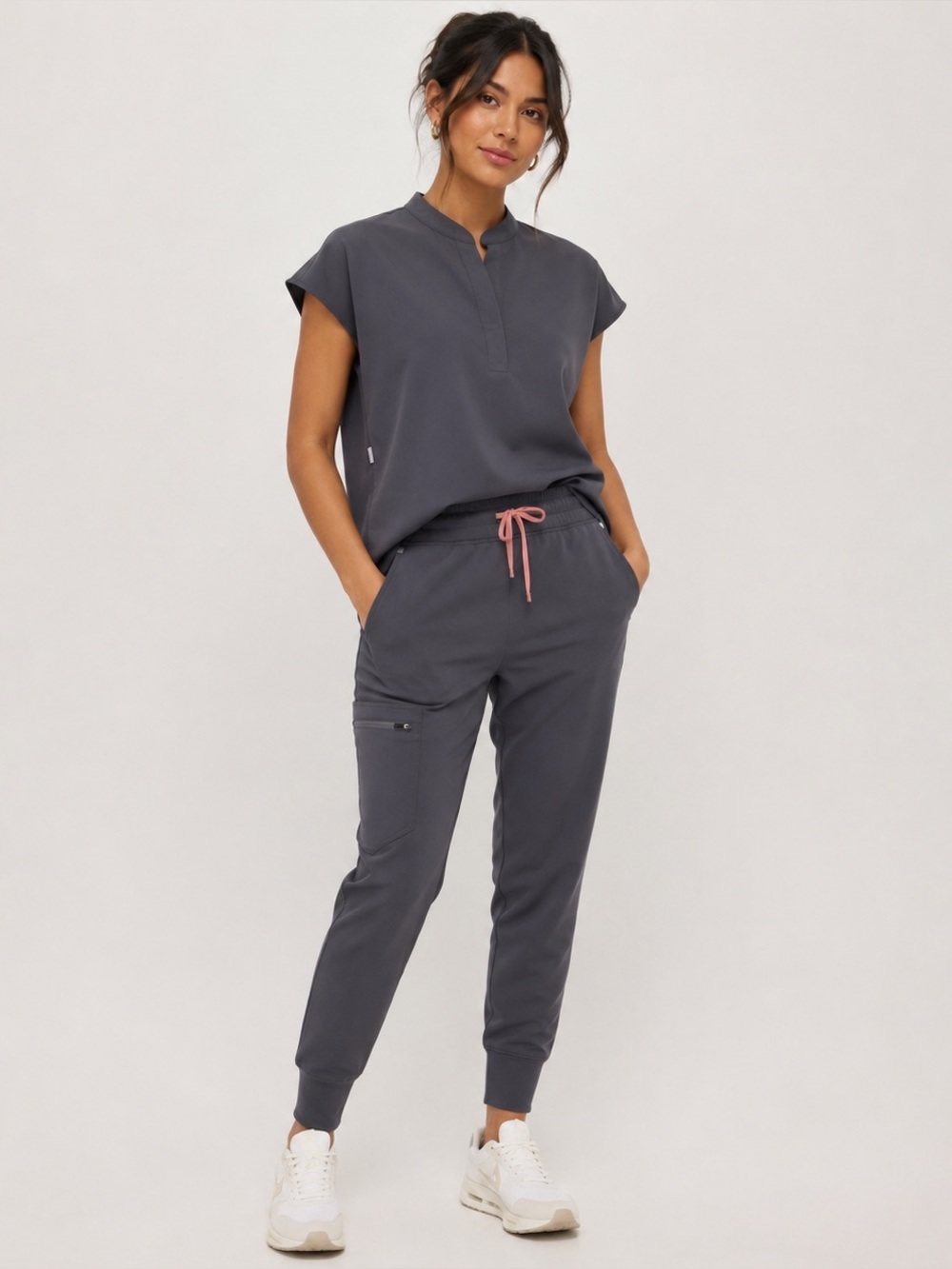 FIGS Tech Collection Women's XXL Charcoal Jogger Scrub Pants Stretch W23SW2017